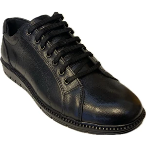 Slope Siyah Erkek Kışlık Ayakkabı Hakiki Deri Ortopedik 102