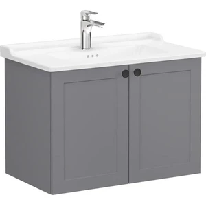 Vitra Root Classic Kapaklı Lavabo Dolabı 80 cm Mat Gri 68724