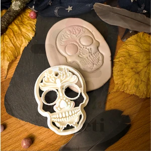 Bi'şeyler Sepeti Halloween Kuru Kafa Kurabiye Kalıbı