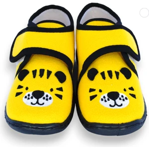 First Step Kaplan Nakışlı Sarı Erkek Çocuk Cırt Cırtlı PANDUF-F-736