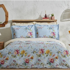 Karaca Home Nevresim Takımı %100 Pamuk Çift Kişilik Jolie Mavi