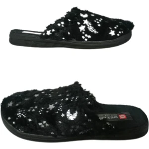 Kadın Siyah  Peluş Ev Içi Terlik GZRR32-998