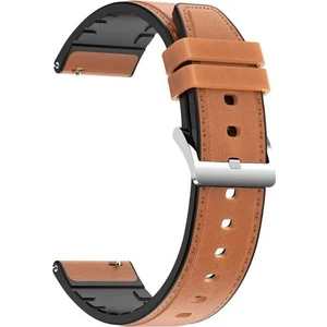 Amazfit Gtr 2 47MM - Gtr 2e 47MM - Gtr 47MM Için Tokalı Deri Kordon Kayış - KY87