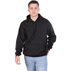 Erkek Oversize 3 Iplik Şardonu Siyah Sweatshirt