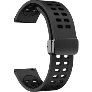 Huawei Watch Gt 2e - Gt2 46MM - Gt2 Pro 46MM Için Mıknatıslı Delikli Silikon Kordon Kayış - KY85