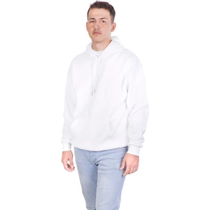 Oversize 3 Iplik Şardonlu Beyaz Sweatshirt