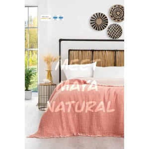 Meet Maya Natural Çift Taraflı Tek Kişilik Müslin Örtü
