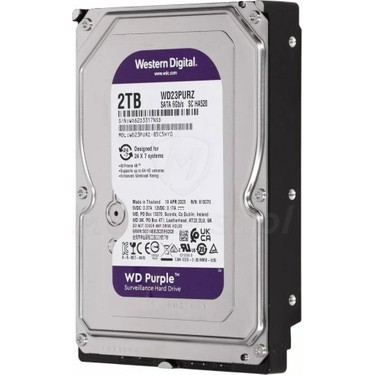 Wd Purple, WD23PURZ, 3.5, 2tb, 256MB, 5400 Rpm, 7/24 Fiyatı