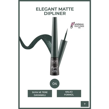 Elegant Matte Dipliner Waterproof Suya Dayanıklı - 04 Ocean Green -