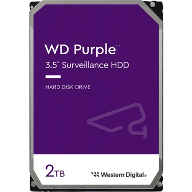 Wd Purple, WD23PURZ, 3.5, 2tb, 256MB, 5400 Rpm, 7/24 Fiyatı Wd Purple, WD23PURZ, 3.5, 2tb, 256MB, 5400 Rpm, 7/24 Fiyatı