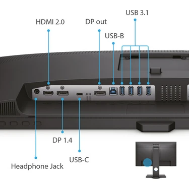 BenQ PD2705Q 27-Inch Qhd,usb-C Grafik Tasarım, Video Editing Fiyatı
