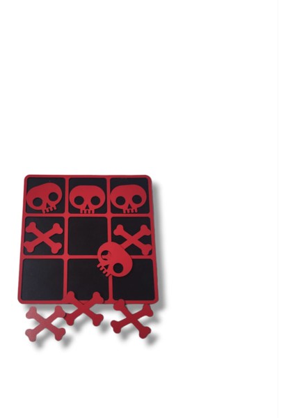 Swordwood Lazer Kesim Tic Tac Toe Ahşap Masa Oyunu SW-0095