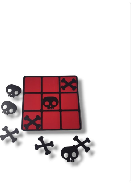 Giftbox 3D Swordwood Lazer Kesim Tic Tac Toe Ahşap Masa Oyunu SW-0096