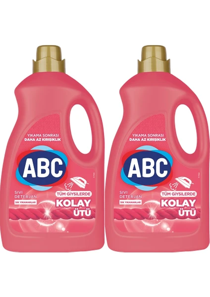 Abc Sıvı Deterjan Kolay Ütü 2'li Set 2.7 Lt