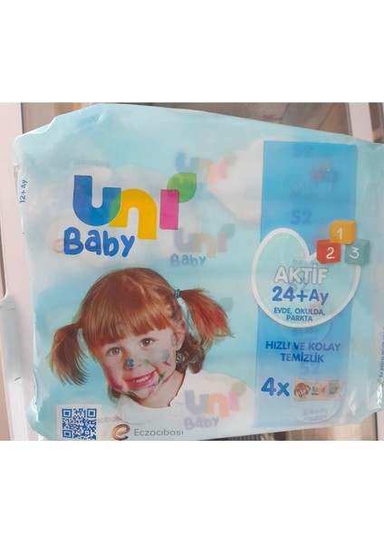 Unı Baby Mendil Islak Baby 4X52 (1 Adet)