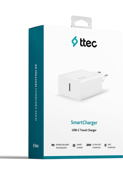 Smartcharger Pd 20W Usb-C Seyahat Şarj Aleti