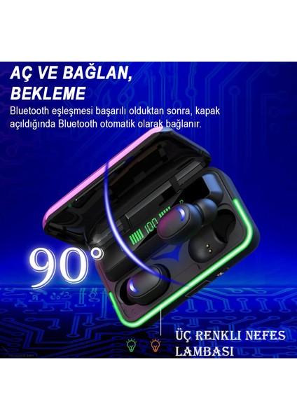 E10 Kablosuz Bluetooth Oyuncu Kulaklık Rgb 5.1 modelleri