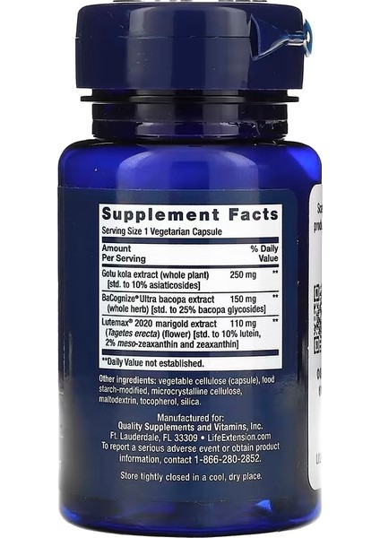 Quick Brain Nootropic 30 Vegetarian Capsules