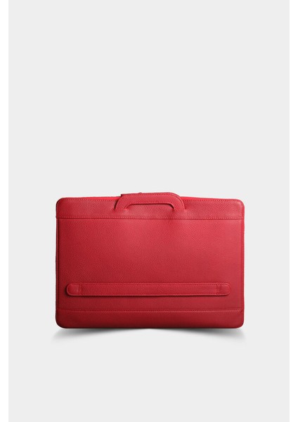 Kırmızı Hakik Deri Evrak ve Laptop Çantası Erkek / Kadın P1956
