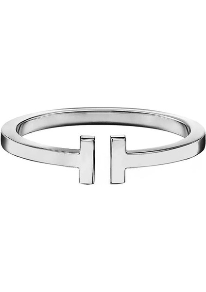 Tiffany Model T Uçlu Desenli Kelepçe Bileklik