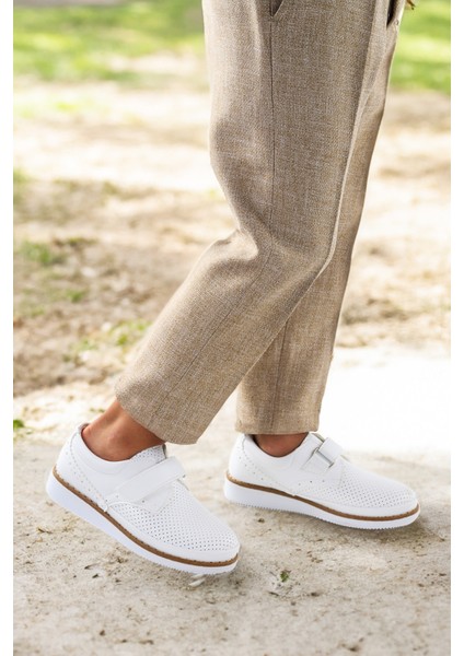 Cırtlı Erkek Çocuk Okul Sünnet Ayakkabısı 100 Cilt Beyaz modelleri