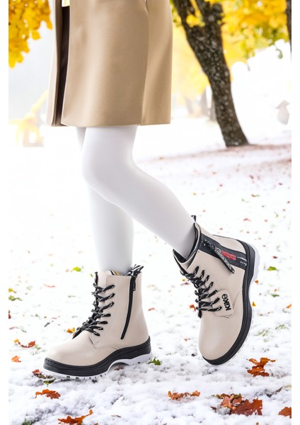 Fashion Cilt Fermuarlı Termo Taban Kız Çocuk Bot fiyatları