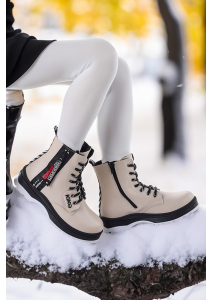 Fashion Cilt Fermuarlı Termo Taban Kız Çocuk Bot modelleri