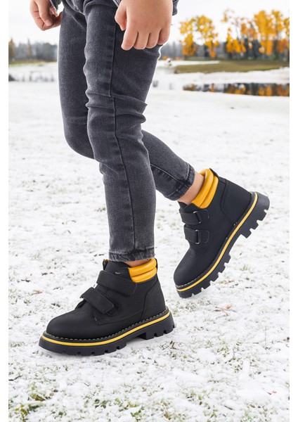 Cırtlı Erkek Çocuk Bot Ayakkabı Arz 3340 Siyah - Sarı fiyatları