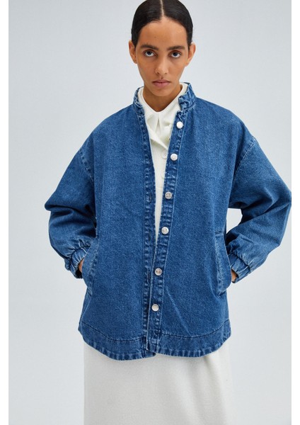 Oversıze Denım Bomber Ceket fırsatları