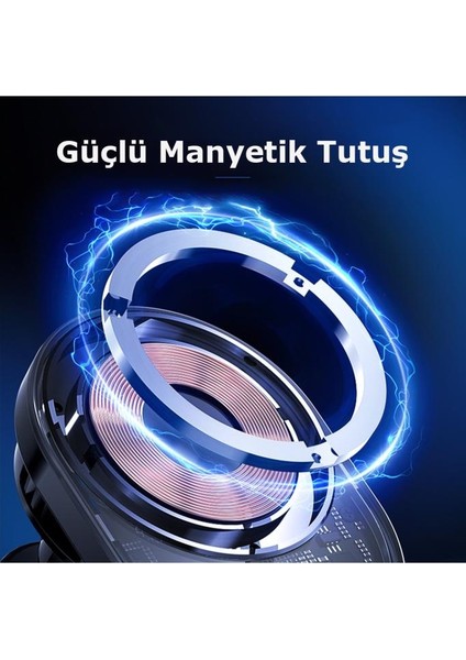 GW01 Izgara Klipsli Soğutmalı Ayaklı 30W Kablosuz Şarjlı Magsafe Araç Içi Telefon Tutucu fırsatları
