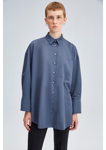Relax Fit Poplin Gömlek