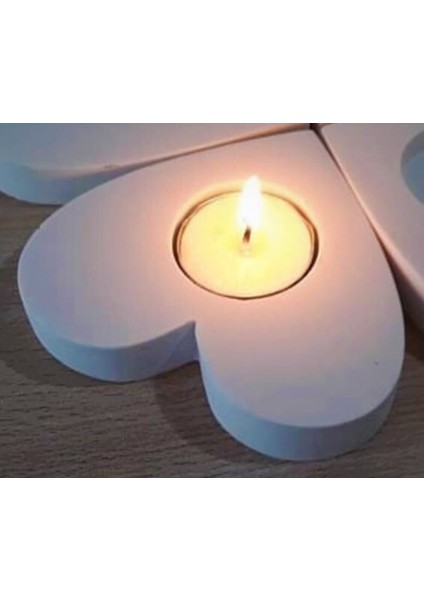 Çift Kalp Mumluk Silikon Kalıp K-385AB, Taş Tozu Polyester Çimento Sabun Alçı Mum Kalıbı
