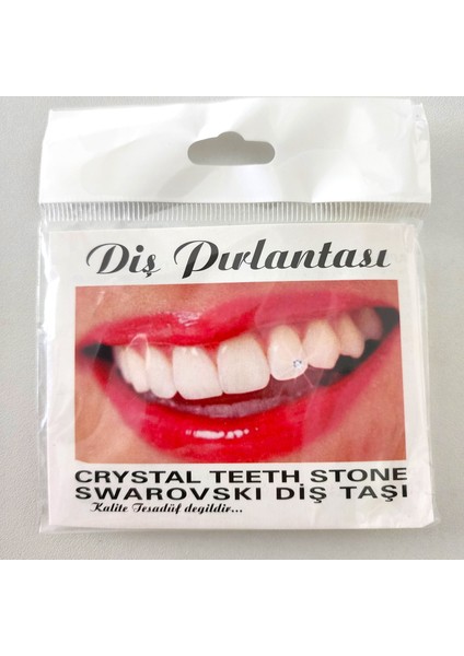 5'li Paket Kadın Diş Pırlantası Kristal Diş Taşı Svarovski Tooth Gam