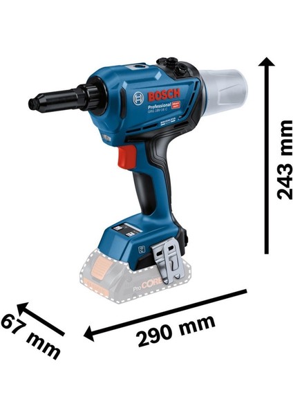 Grg 18V-16 C Akülü Perçin Tabancası 2X8AH Procore Akülü