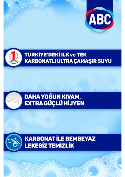 Ultra Çamaşır Suyu Karbonatlı 3250 ml 2'li modelleri