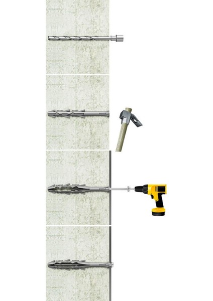 Sp Speco Star Ağır Yük Dübeli Vidasız 10X100 Mm 25 Adet