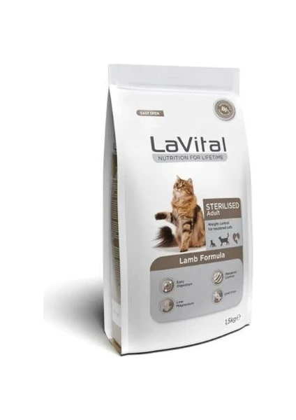 La Vital  Sterilised Kuzulu Kısırlaştırılmış Kuru Kedi Mamasi 1.5 kg