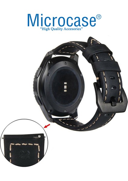 Huawei Watch Gt3 Se - Gt3 46MM - Gt3 Pro 46MM Için Tokalı Deri Kordon Kayış - KY86
