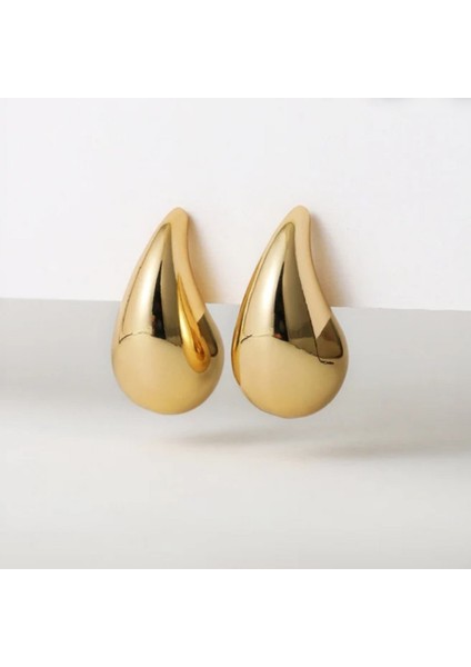 Bombeli Bottega Küpe Damla Model Küpe Gold Renk fiyatları