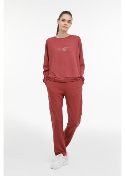 Wl Carla 22CT693 3pr Pastel Bordo Kadın Eşofman Altı modelleri