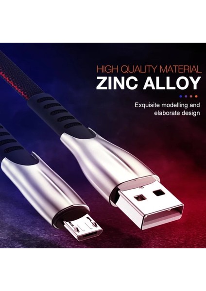 A6 Çoklu Şarj Adaptörü 4 Port + J3 Micro USB 5A/100W Şarj Kablosu -3mt