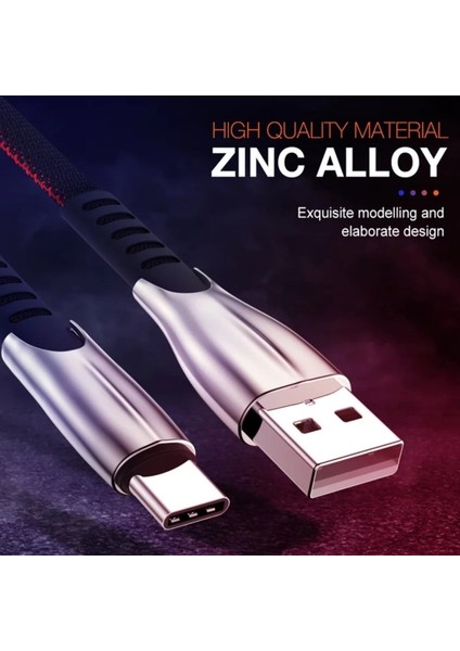 A6 Çoklu Şarj Adaptörü 4 Port + J3 Type-C 5A/100W Şarj Kablosu -3mt