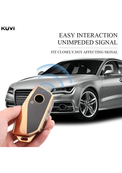 Bmw Anahtarlık Gold Siyah Detaylı Şık Tasarım Kumanda Kabı Bmw Ix Stylish Design Control Case