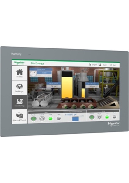 , HMIET6700 , 15" Wide Screen Touch Panel, 16M Colors, Com x 2, Eth x 1, USB Host / Device, Rtc, DC24V