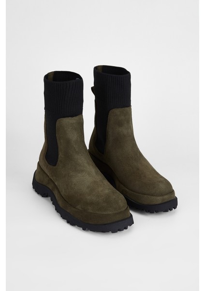 Kadın Haki Süet Hakiki Deri Casual Bot 33 7801 Bn Bot SK23/24 fiyatları