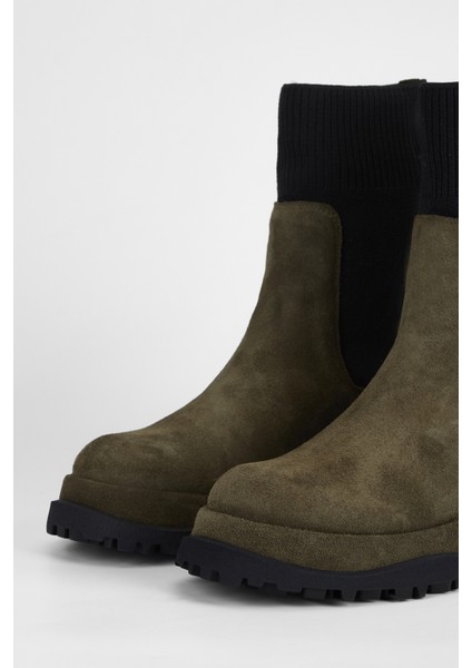 Kadın Haki Süet Hakiki Deri Casual Bot 33 7801 Bn Bot SK23/24 modelleri