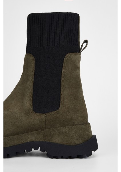 Kadın Haki Süet Hakiki Deri Casual Bot 33 7801 Bn Bot SK23/24 indirimleri