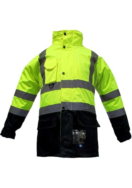 JN1003 (Xxl) 5+1 Içi Çıkmalı Oxford Fosforlu Parka