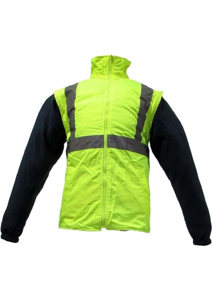 JN1003 (Xxl) 5+1 Içi Çıkmalı Oxford Fosforlu Parka