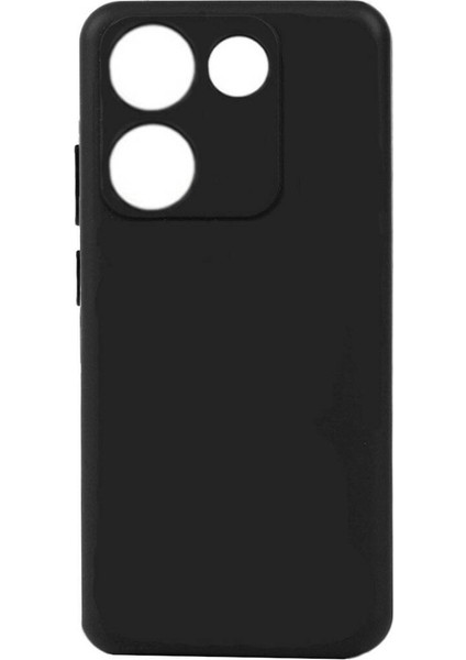 - Tecno Camon 20 - Kılıf Mat Soft Esnek Biye Silikon - Siyah - T28843